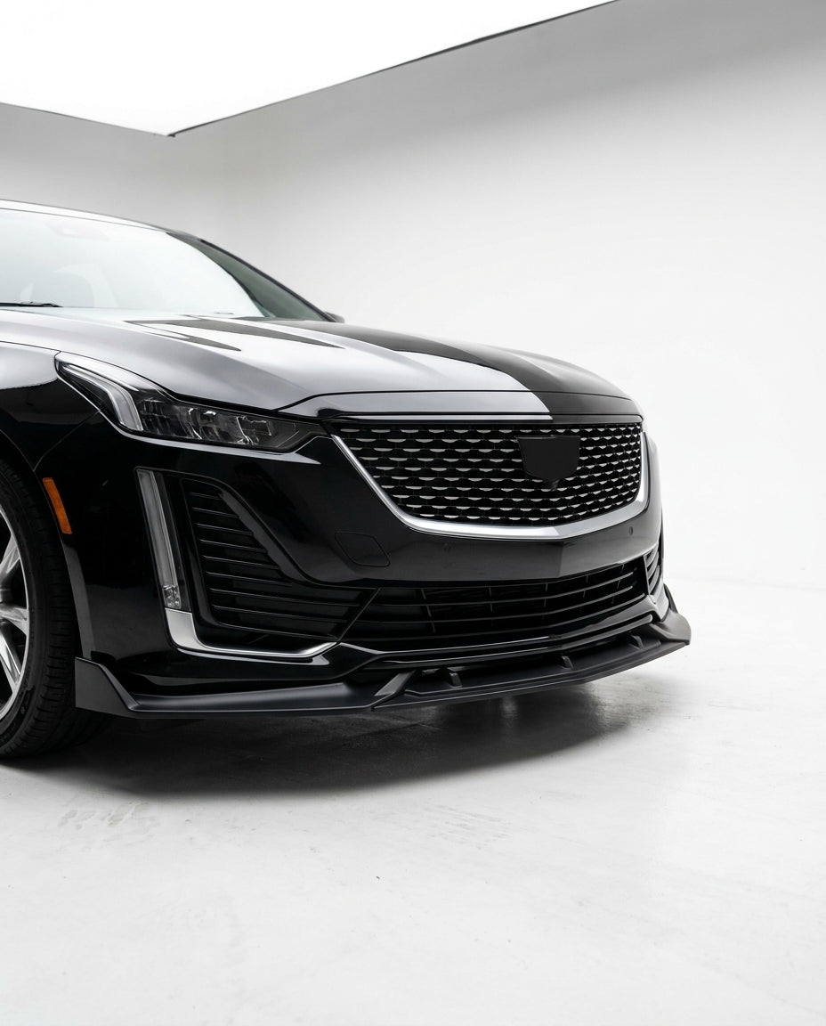 2020-2024 Cadillac CT5 Painted Front Bumper Lip Chin Spoiler 3PC PP