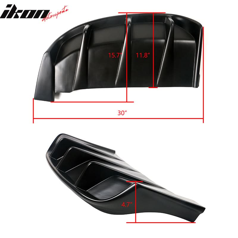 2021-2024 Ford Mustang Mach-E GT Gloss Black Rear Bumper Lip Diffuser