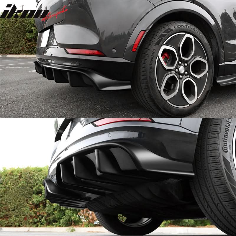 2021-2024 Ford Mustang Mach-E GT Gloss Black Rear Bumper Lip Diffuser