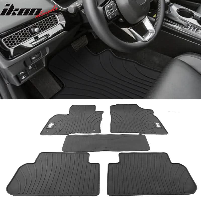 2022-2025 Honda Civic/Acura Integra Latex All Weather Black Floor Mat