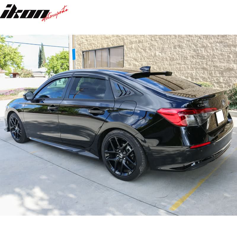 2022-2025 Honda Civic Sedan Window Visor Slim Smoke Tinted Acrylic