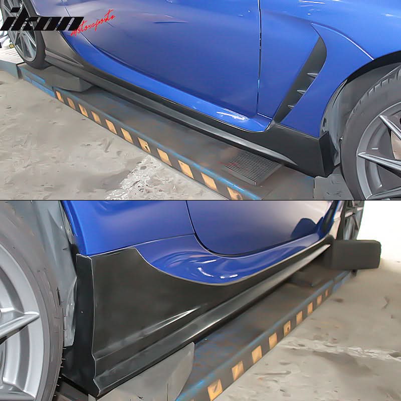 2022-2025 Subaru BRZ Toyota GR86 2 Door IKON Side Skirt Extensions PU