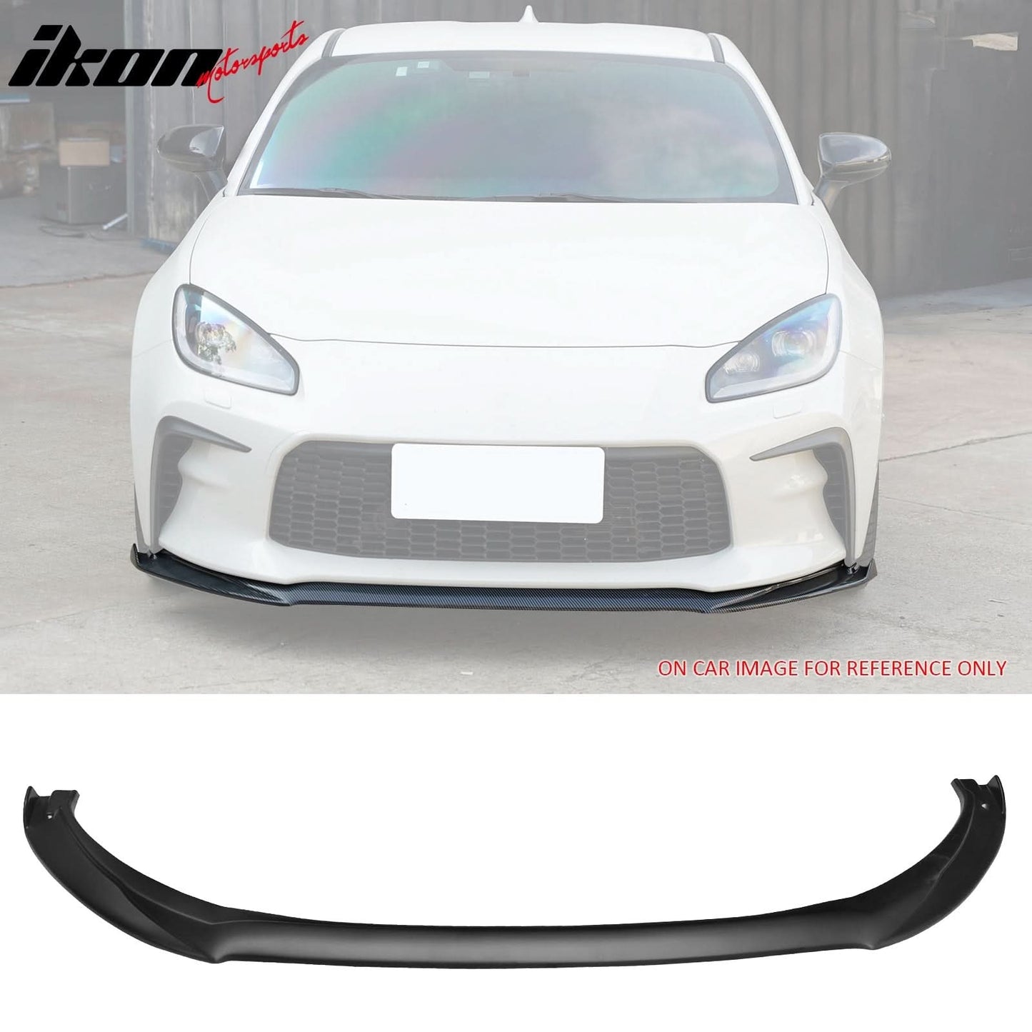 2022-2025 Toyota GR86 IKON V7 Style Front Bumper Lip Matte Black ABS