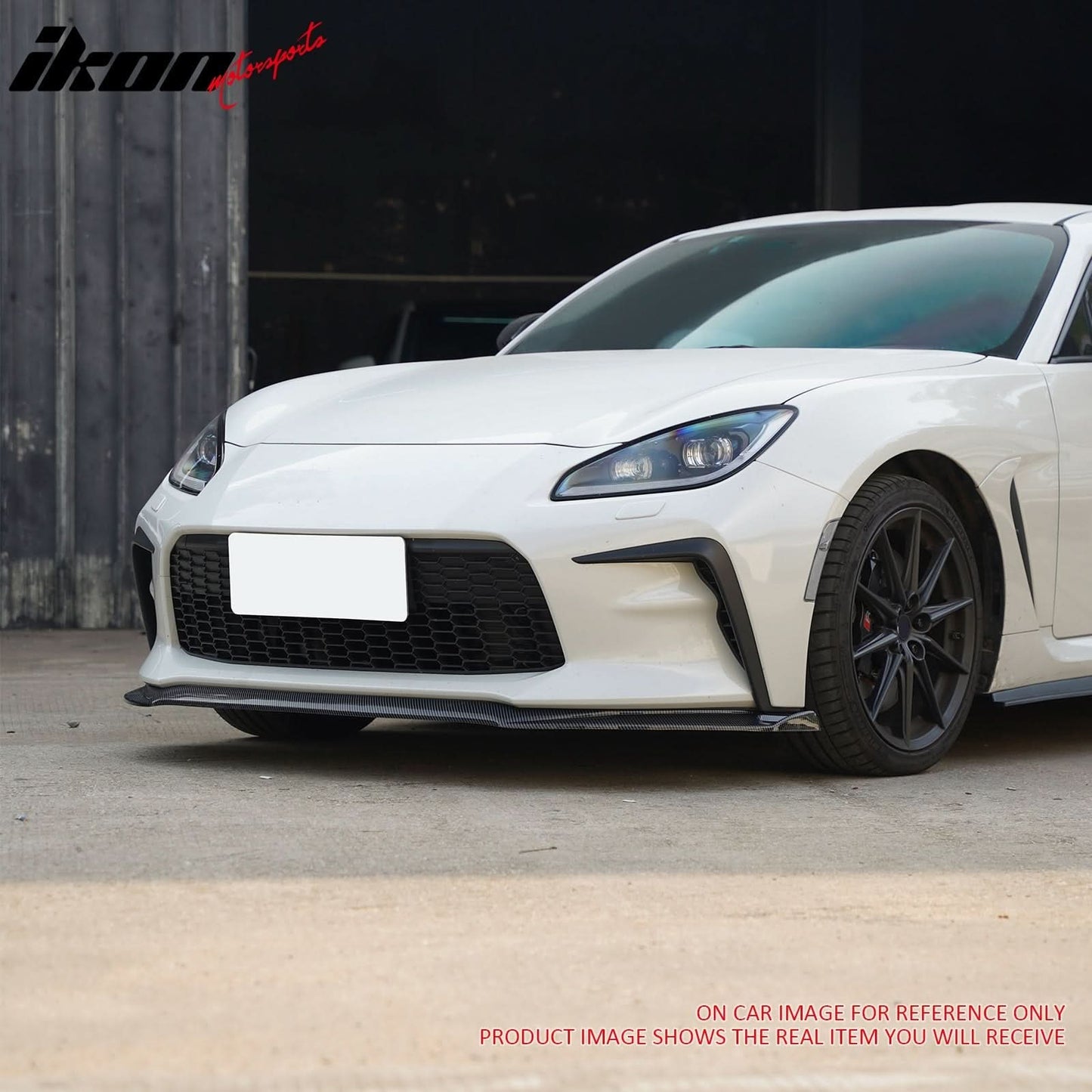 2022-2025 Toyota GR86 IKON V7 Style Front Bumper Lip Matte Black ABS