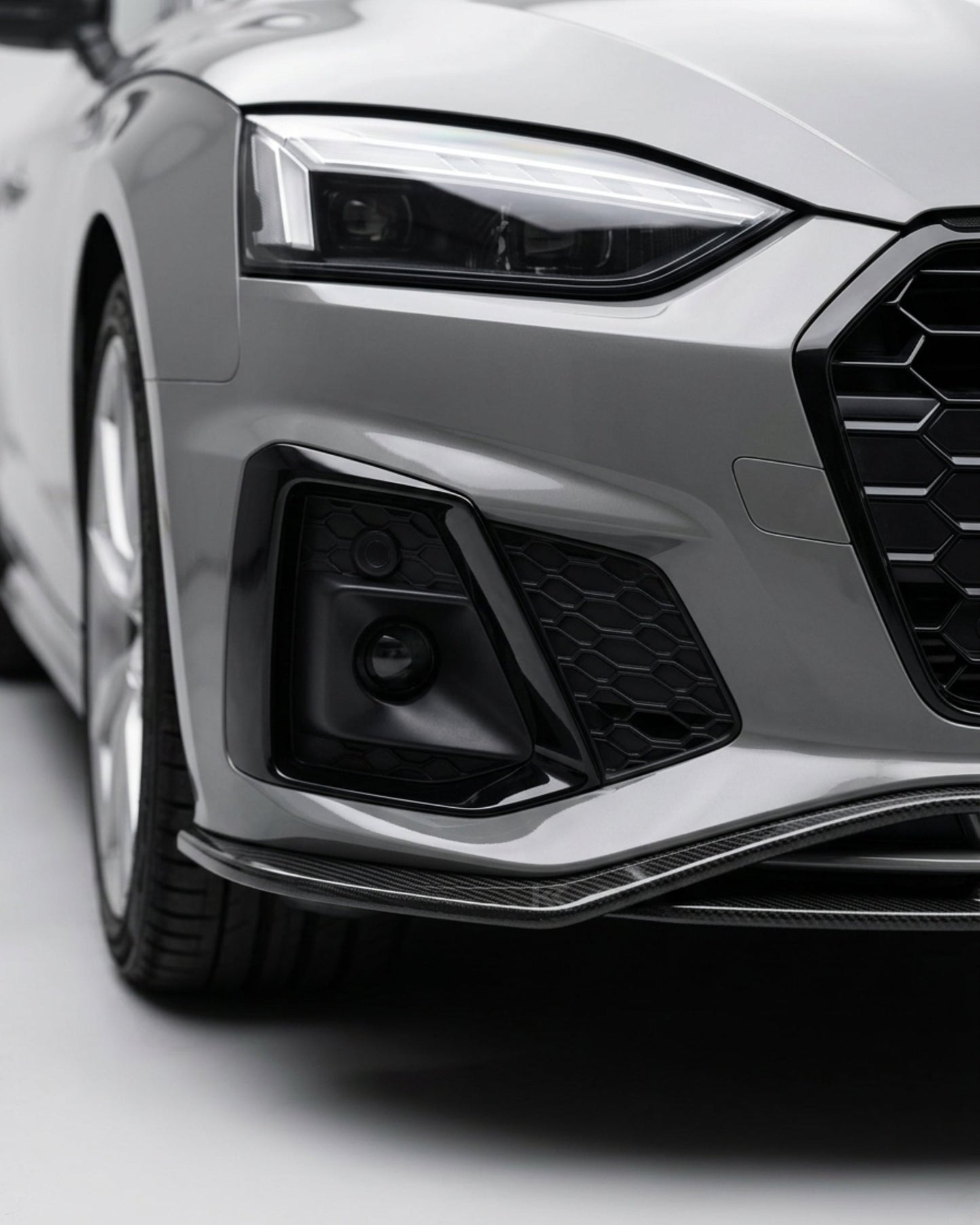 2018–2021 Audi A5 S-Line / S5 B9 Sportback Front Bumper Lip – Carbon Fiber