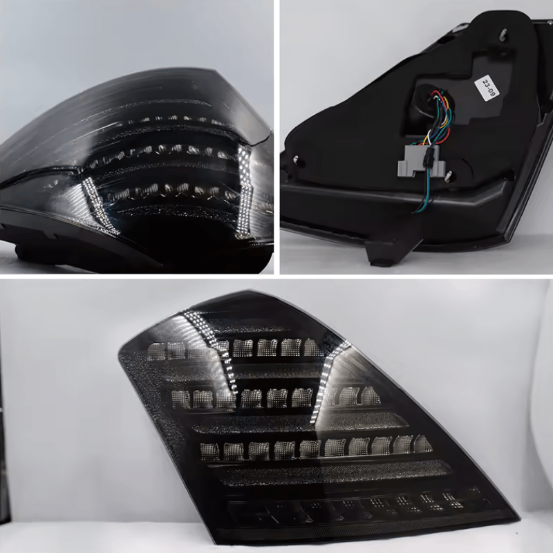 Mercedes-Benz W221 S-Class Clear and Smoke Maybach Style with DRL function LED Tailights (2006 - 2013)