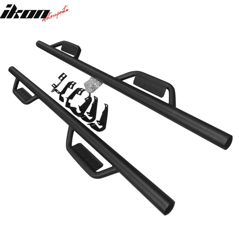 2009-2014 Ford F150 Super Crew Cab Black Running Boards Side Step Bar