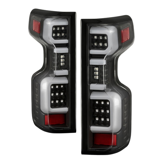 Spyder Chevy Silverado 19-20 LED Tail Light Black ALT-YD-CS19HAL-BK