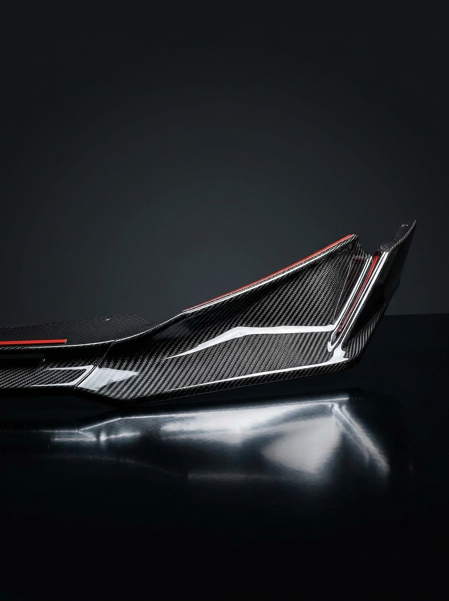 BMW 3 Series M3 M4 G80 G82 V Style Carbon Fiber Front Lip (2019 +)