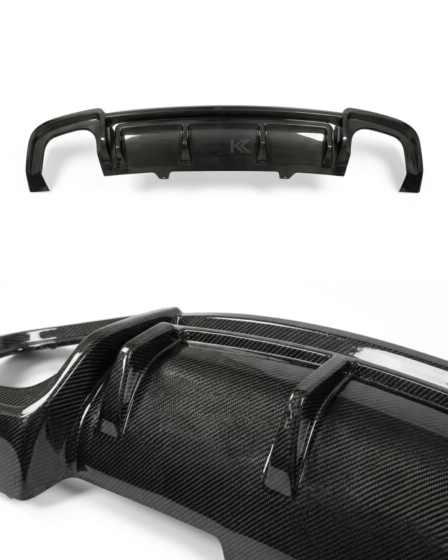 2017–2019 Audi A5 S-Line / S5 B9 Coupe & Sportback S5 Style Rear Bumper Diffuser – Carbon Fiber