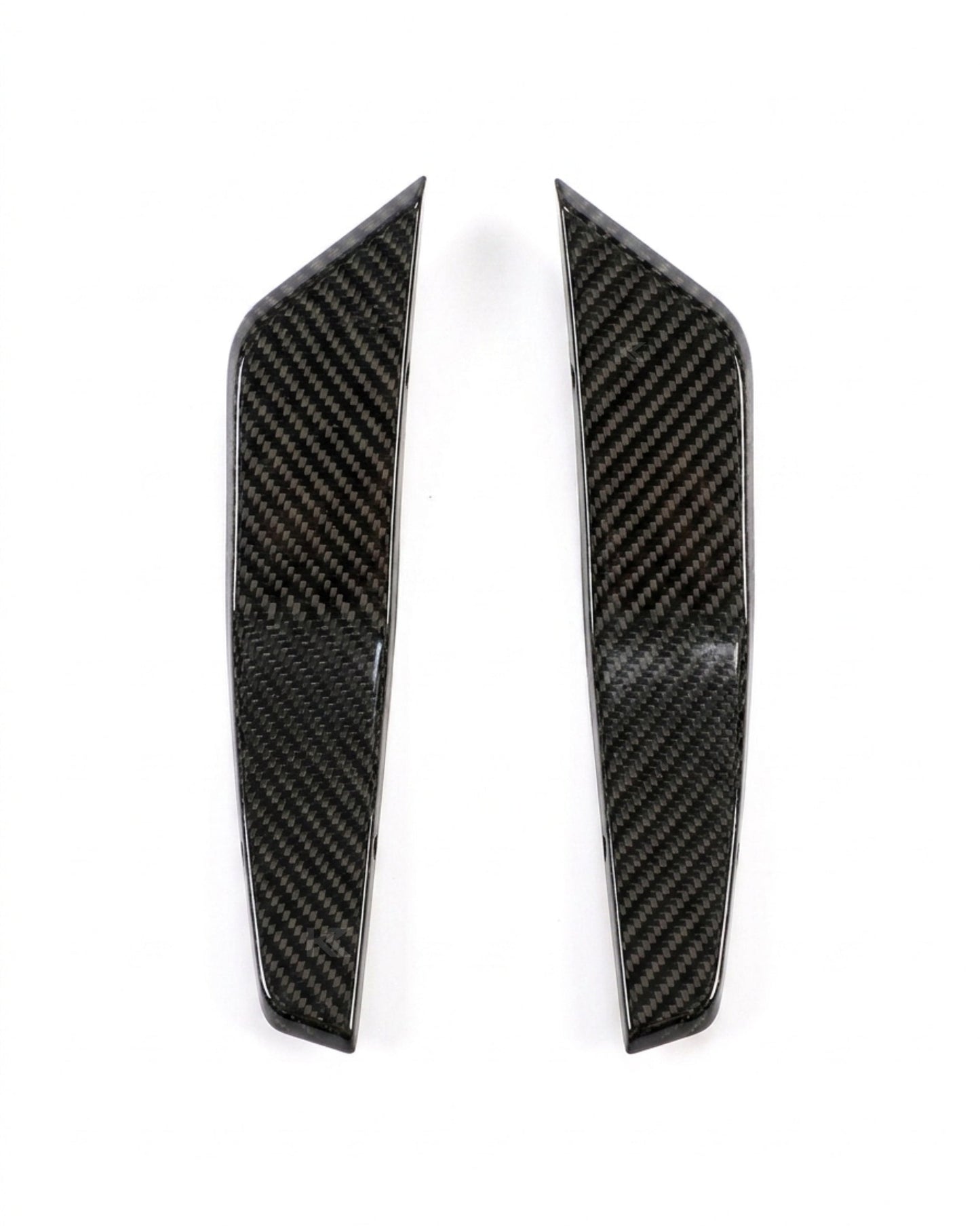 2020–2021 Audi RS7 C8 Sportback ABT Style Front Bumper Canards – Dry Carbon Fiber