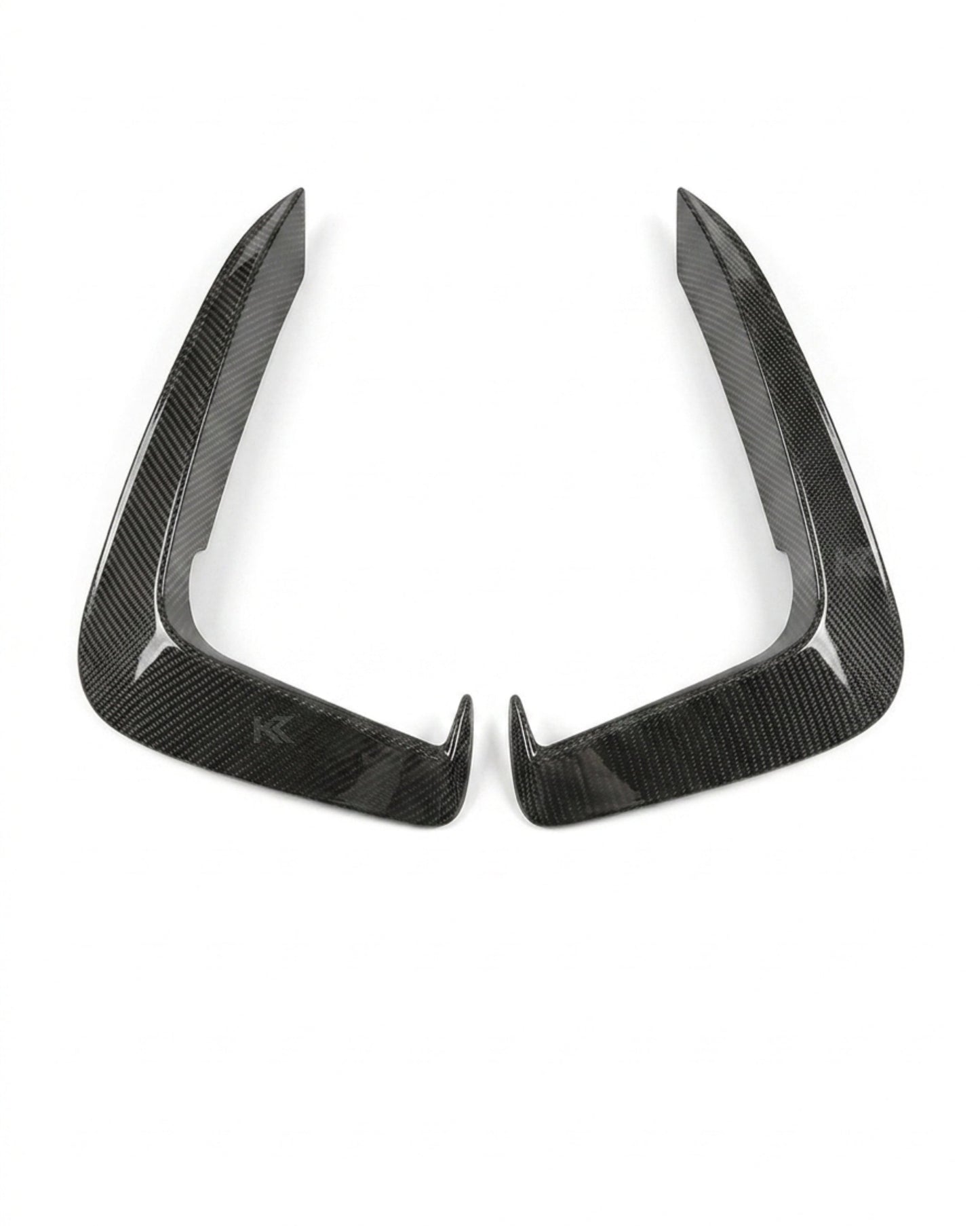 2017–2019 Audi A5 S-Line / S5 B9 Front Bumper Canards – Carbon Fiber