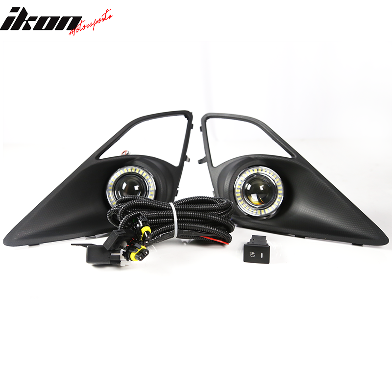 2013-2016Â Scion FR-S Projector Fog Lights w/ Angel Eyes & Bezels