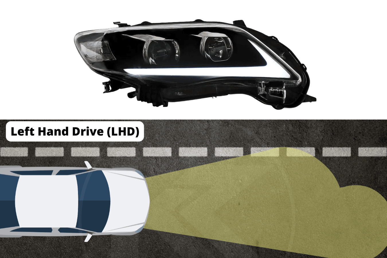 Toyota Corolla 10th Gen (E140 Wide-Body) Facelift Projector Headlights Upgrade (2011-2013)