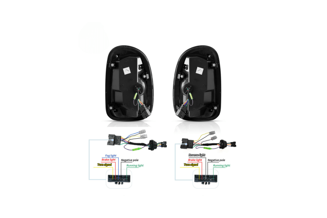 Mini Cooper - Red and Smoked - LED Tail Lights Upgrade (2010-2016)