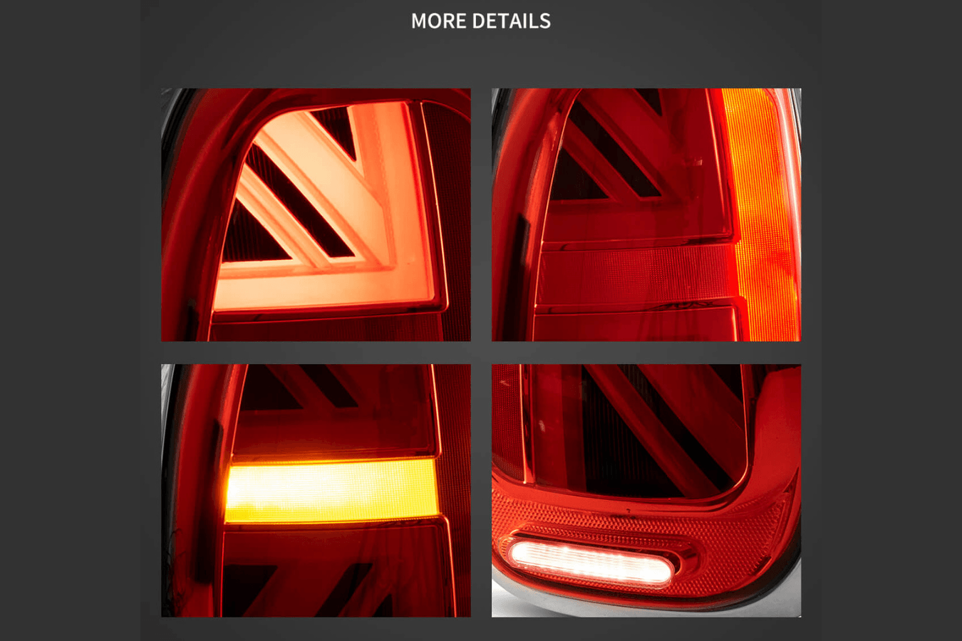Mini Cooper - Red and Smoked - LED Tail Lights Upgrade (2010-2016)