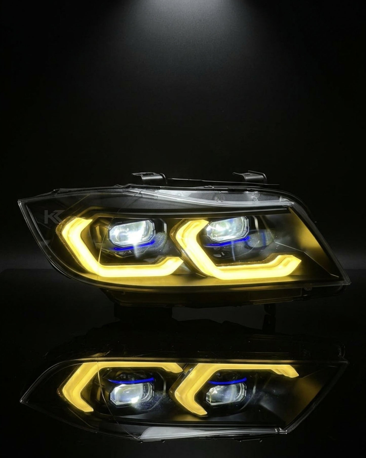 BMW 3 Series E90 LED Headlight Assembly with Dual-Color DRL 2005 - 2012