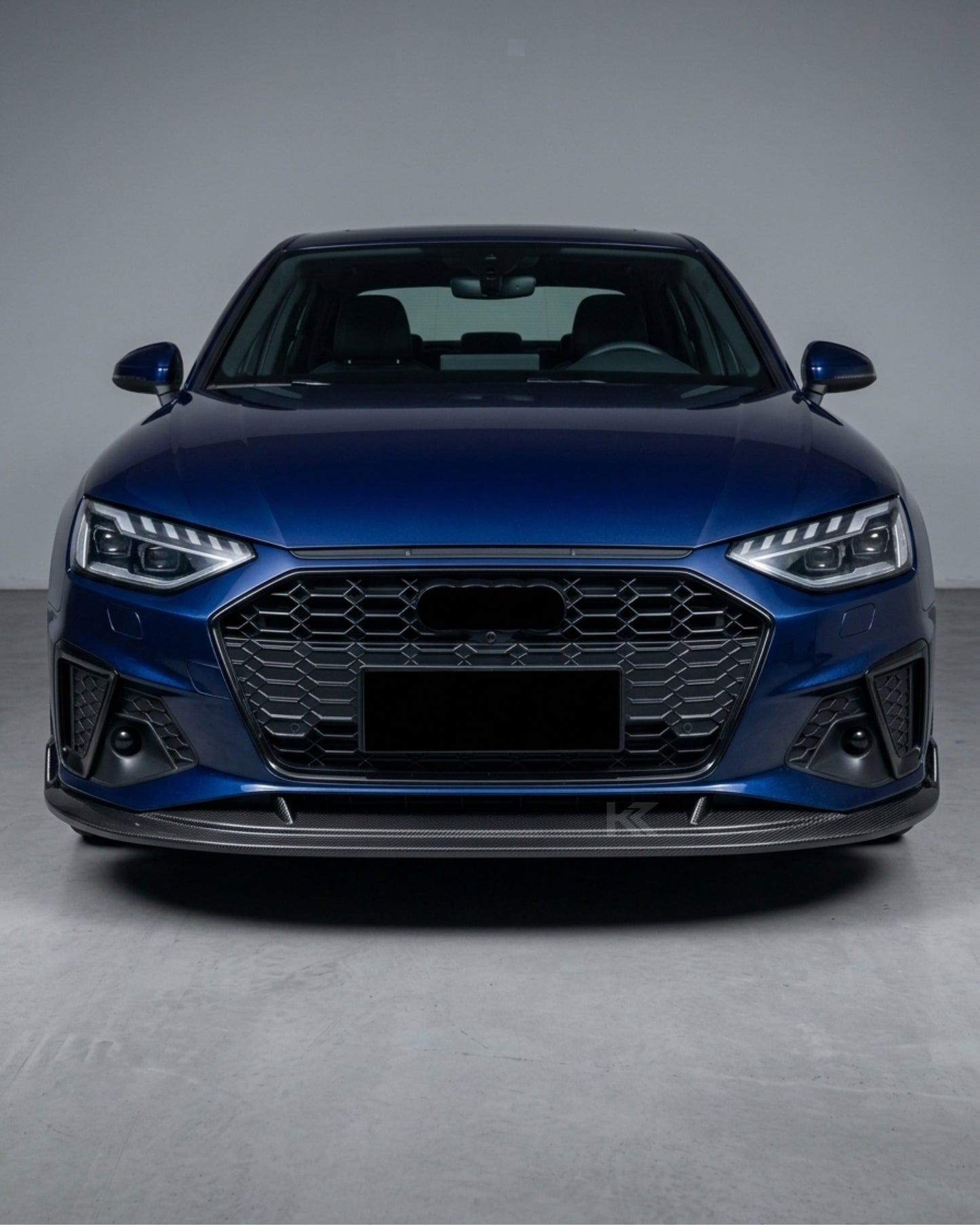 2020–2021 Audi A4 S-Line / S4 B9 Type 8W Sedan Front Bumper Lip Splitter Chin Spoiler – Carbon Fiber
