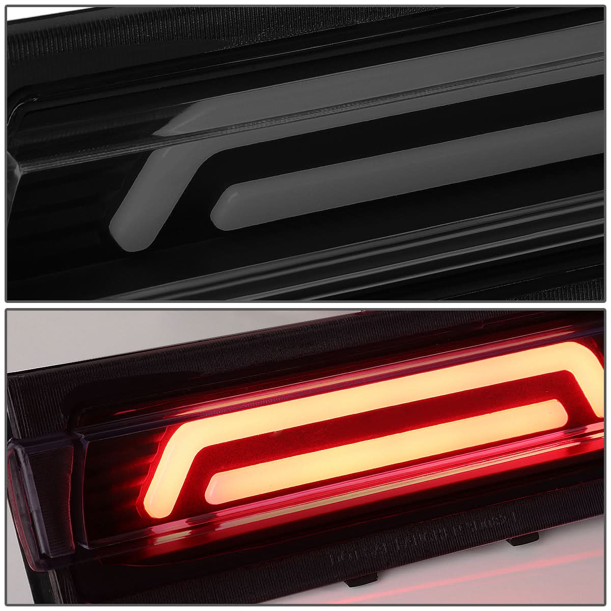 91-96 Chevrolet Corvette 3D LED Third Brake Light Black Smoke