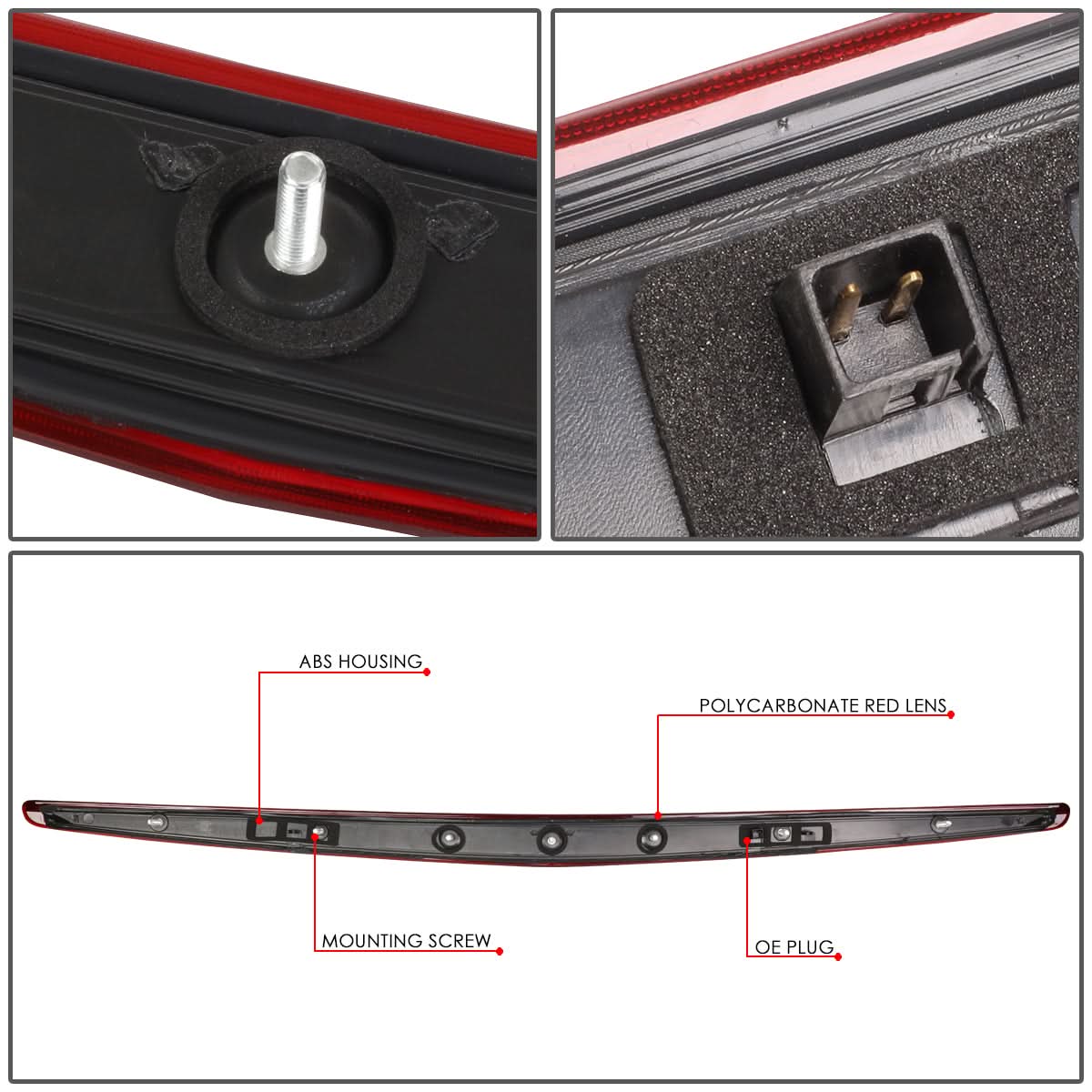 06-11 Cadillac DTS 3rd Brake Light - LED Red