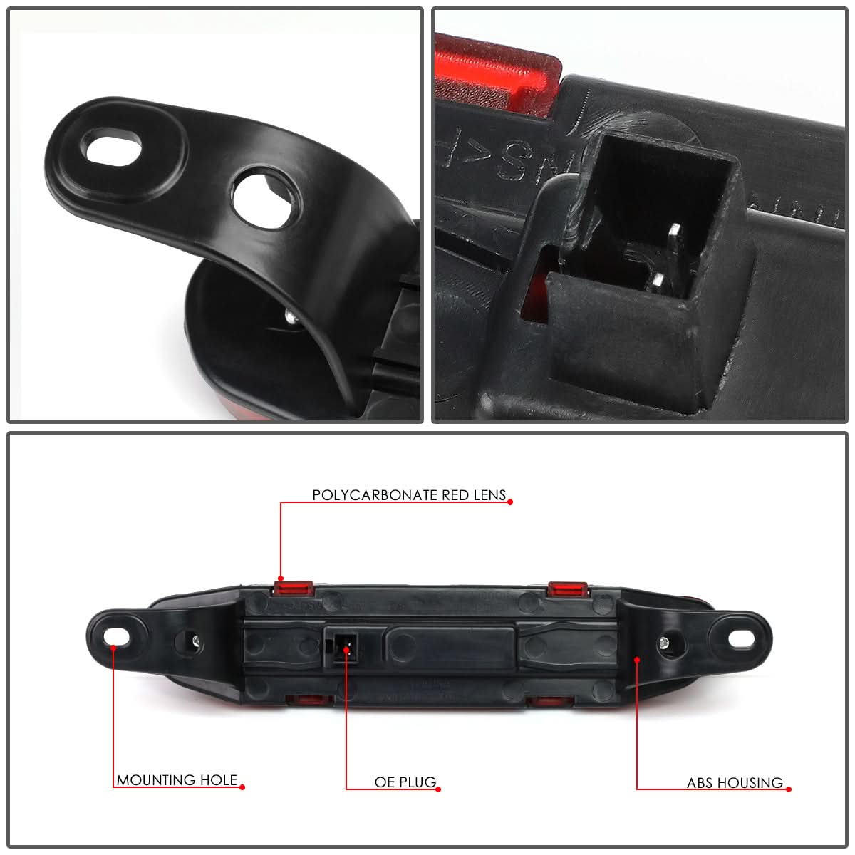 2006-2010 Dodge Charger LED Third Brake Light Red