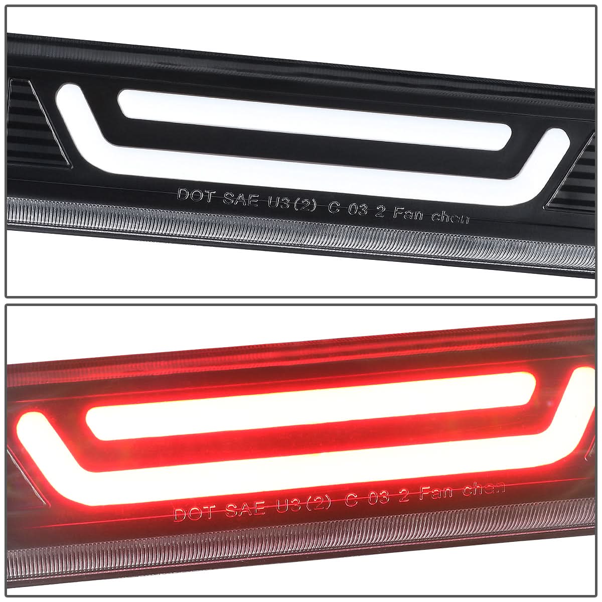 04-12 Chevrolet Colorado 3D Style LED Third Brake Light - Black