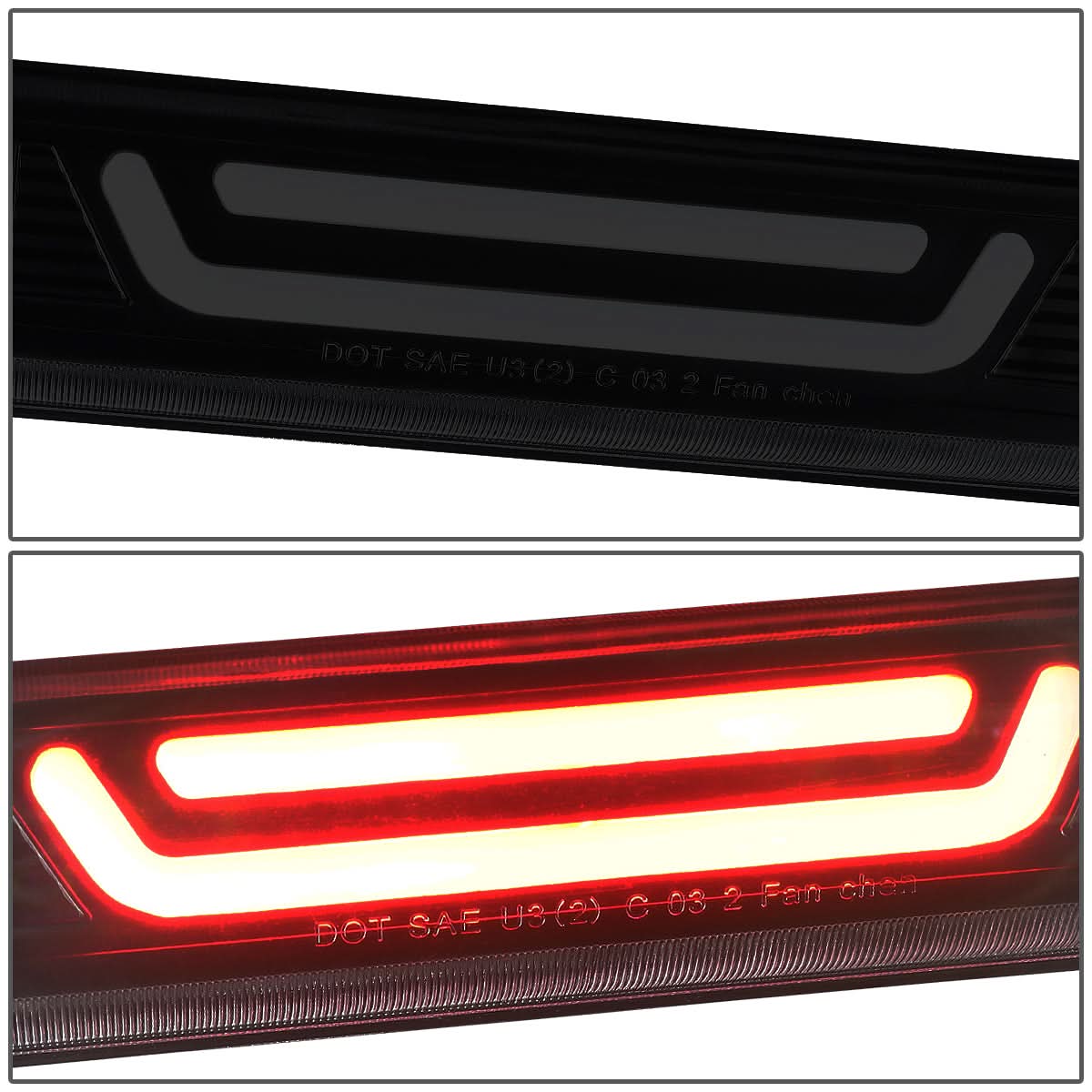 2004-2012 Chevrolet Colorado 3D Style LED Third Brake Light Black