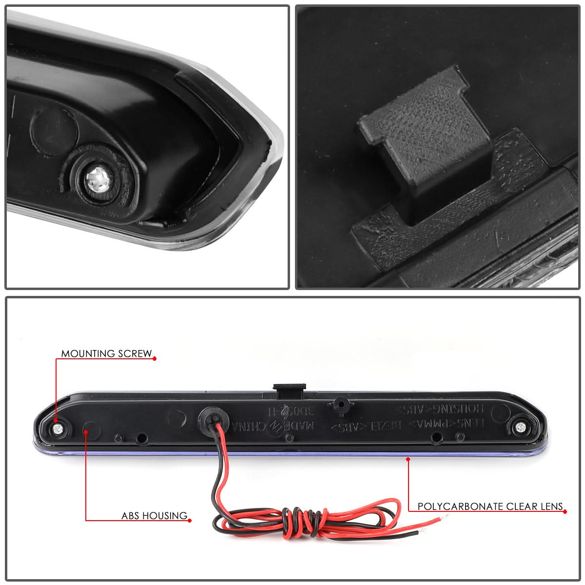 13-16 Buick Encore / 15-18 Chevy Trax LED 3rd Brake Light - Black