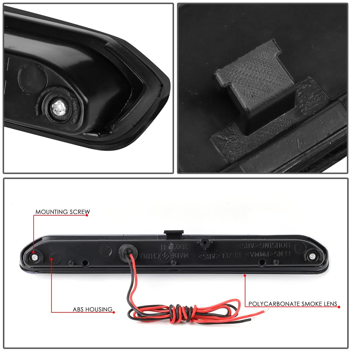 13-18 Chevrolet Encore / Trax LED 3rd Brake Light Black Smoke