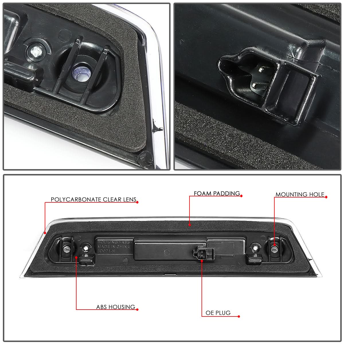 10-16 Dodge Journey LED 3rd Brake Light - Black