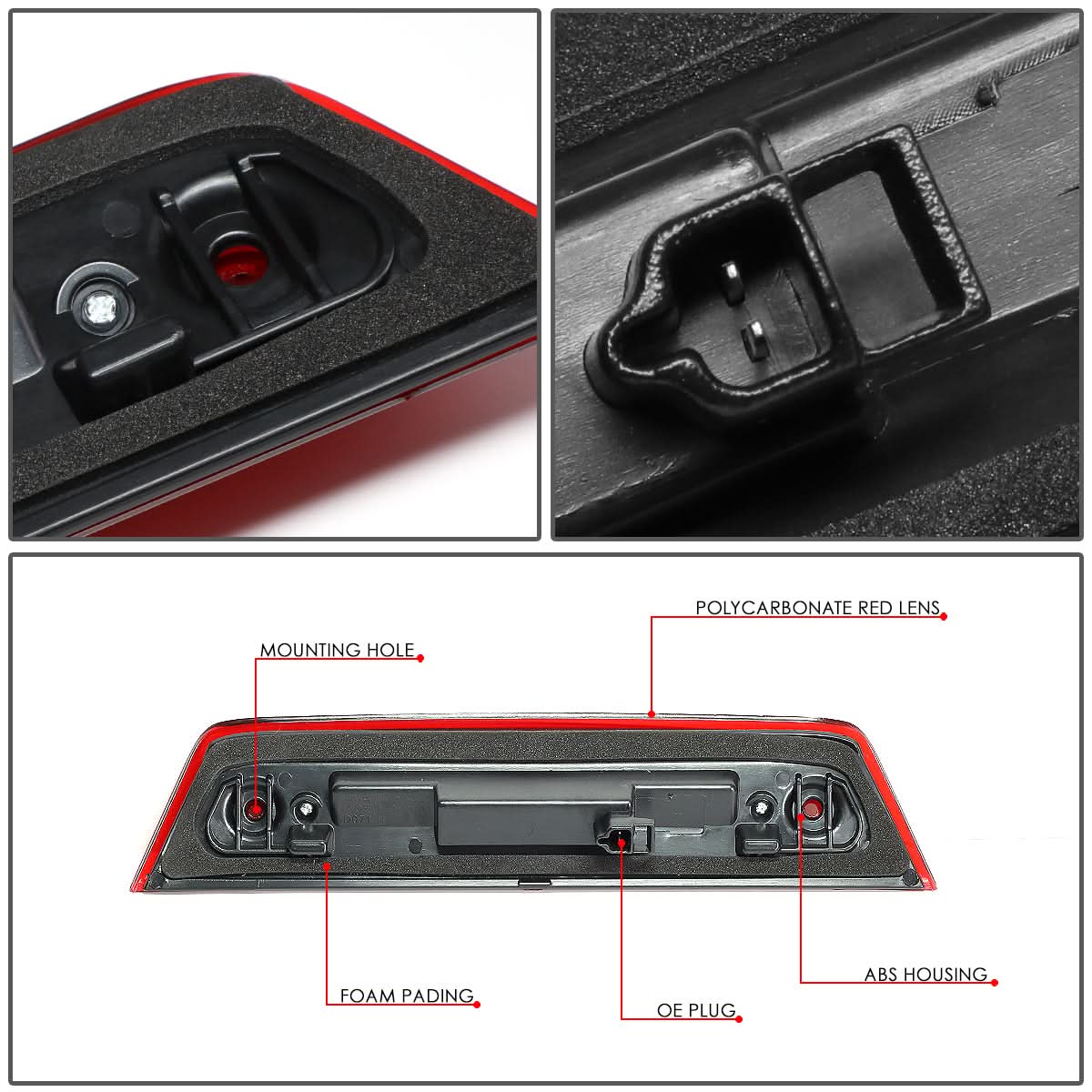 2010-2016 Dodge Journey LED 3rd Brake Light - Red