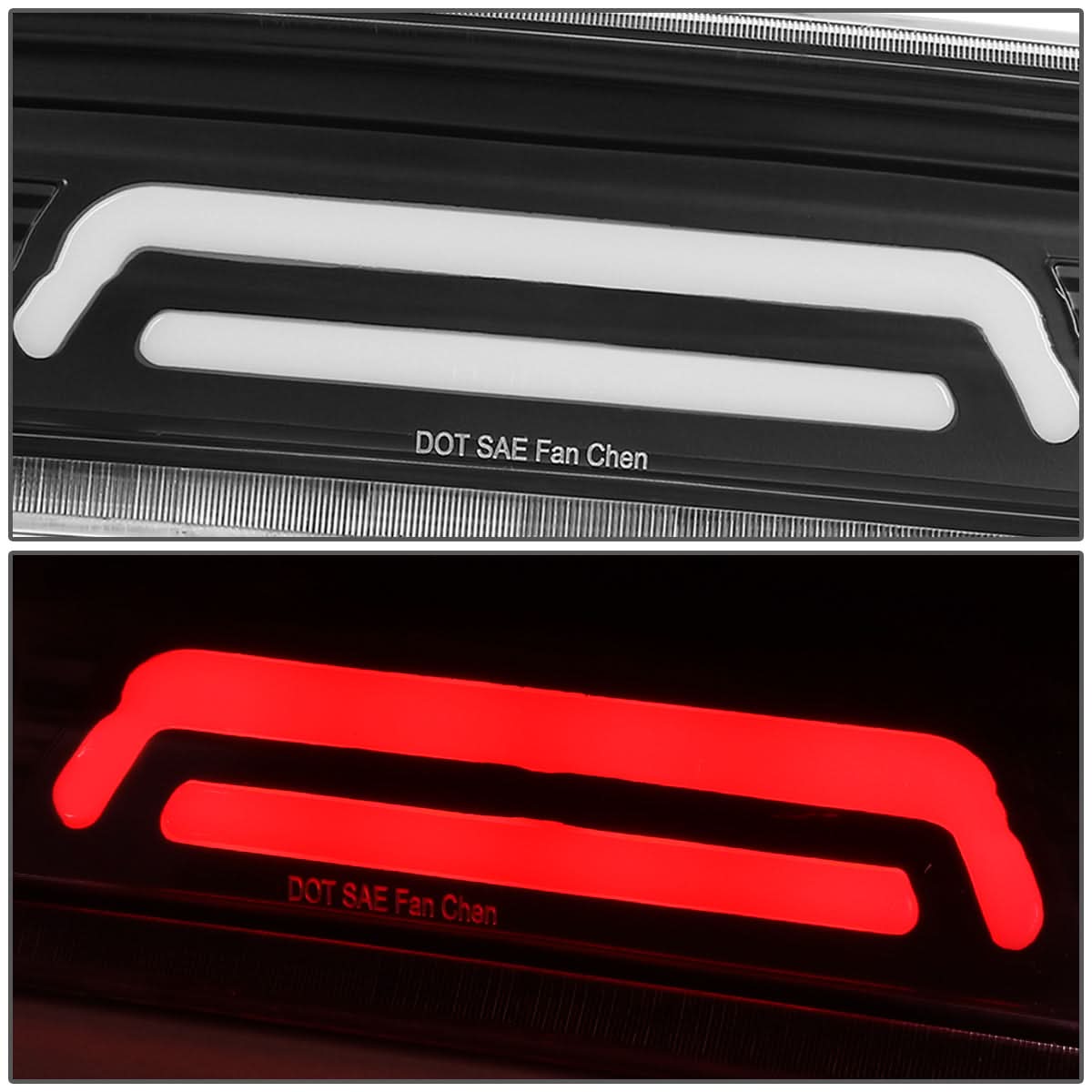2009-2017 Dodge Ram 3D LED Third Brake Light - Black