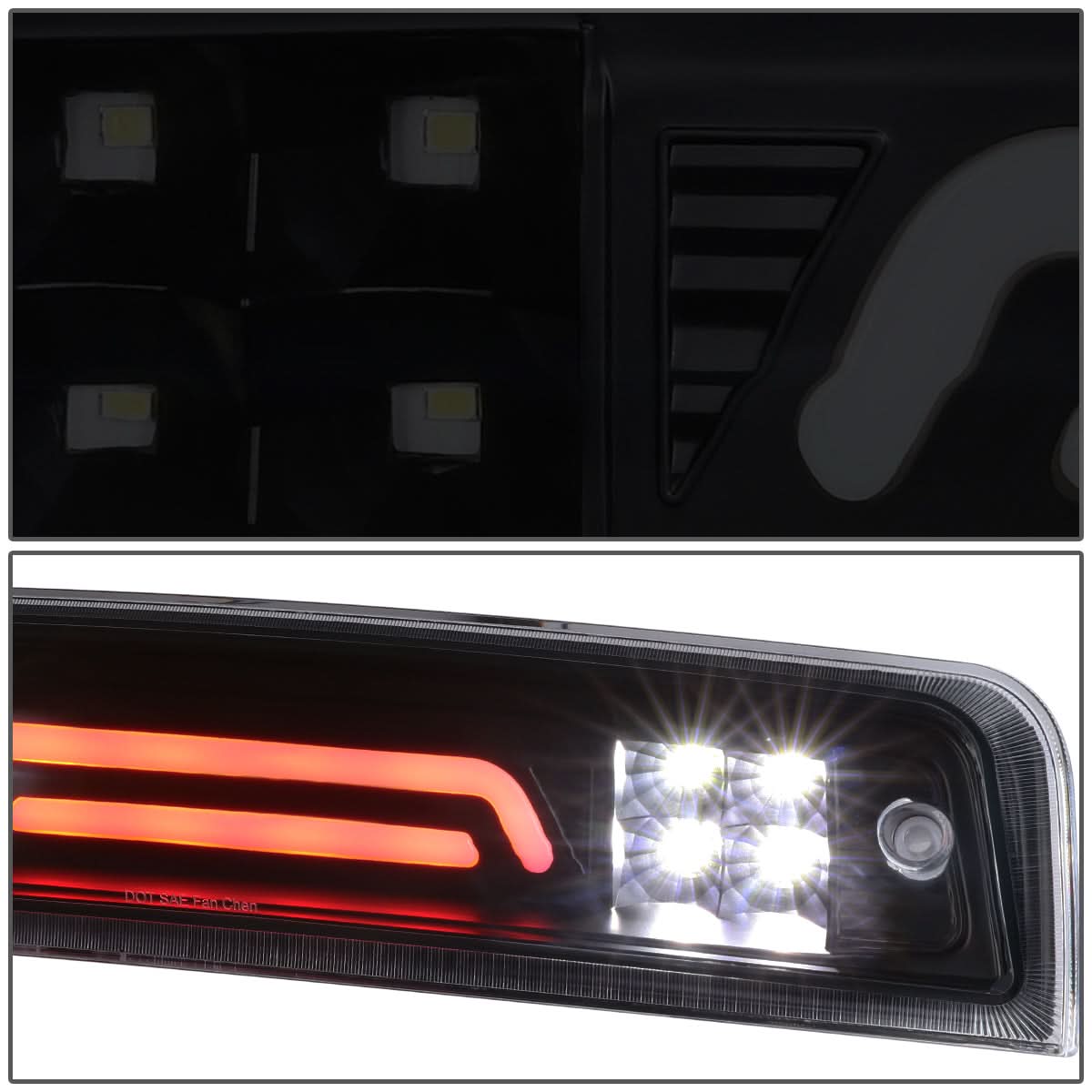 09-17 Dodge Ram 1500/2500/3500 3D LED Third Brake Light - Black/Smoke