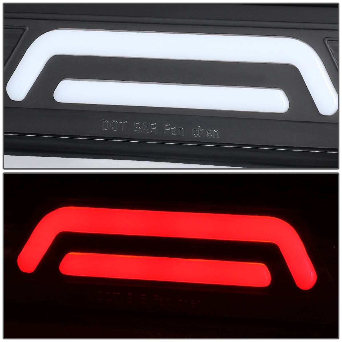 02-09 Dodge Ram 3rd Brake Light - 3D LED Black Cargo Light