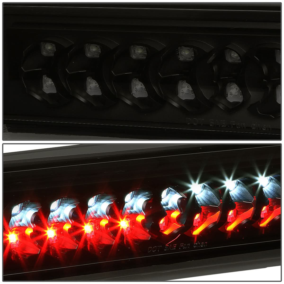02-09 Dodge Ram LED 3rd Brake Light Black/Smoke w/ Cargo Light