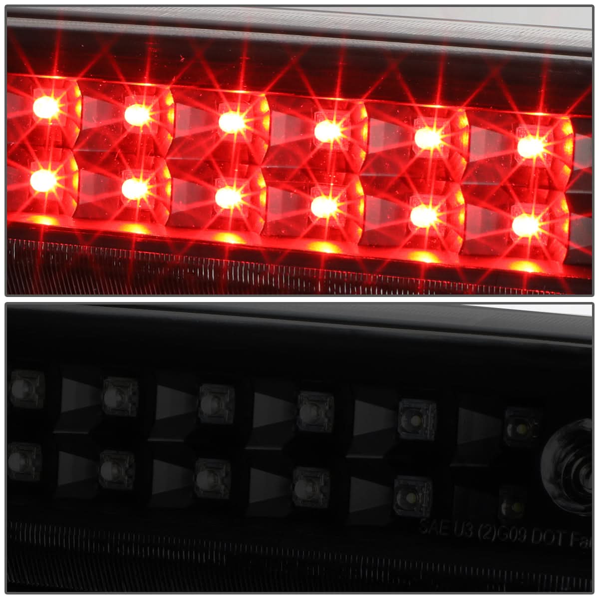 09-14 Ford F-150 / 10-14 Lincoln Mark LT LED 3rd Brake Light Black Smoke