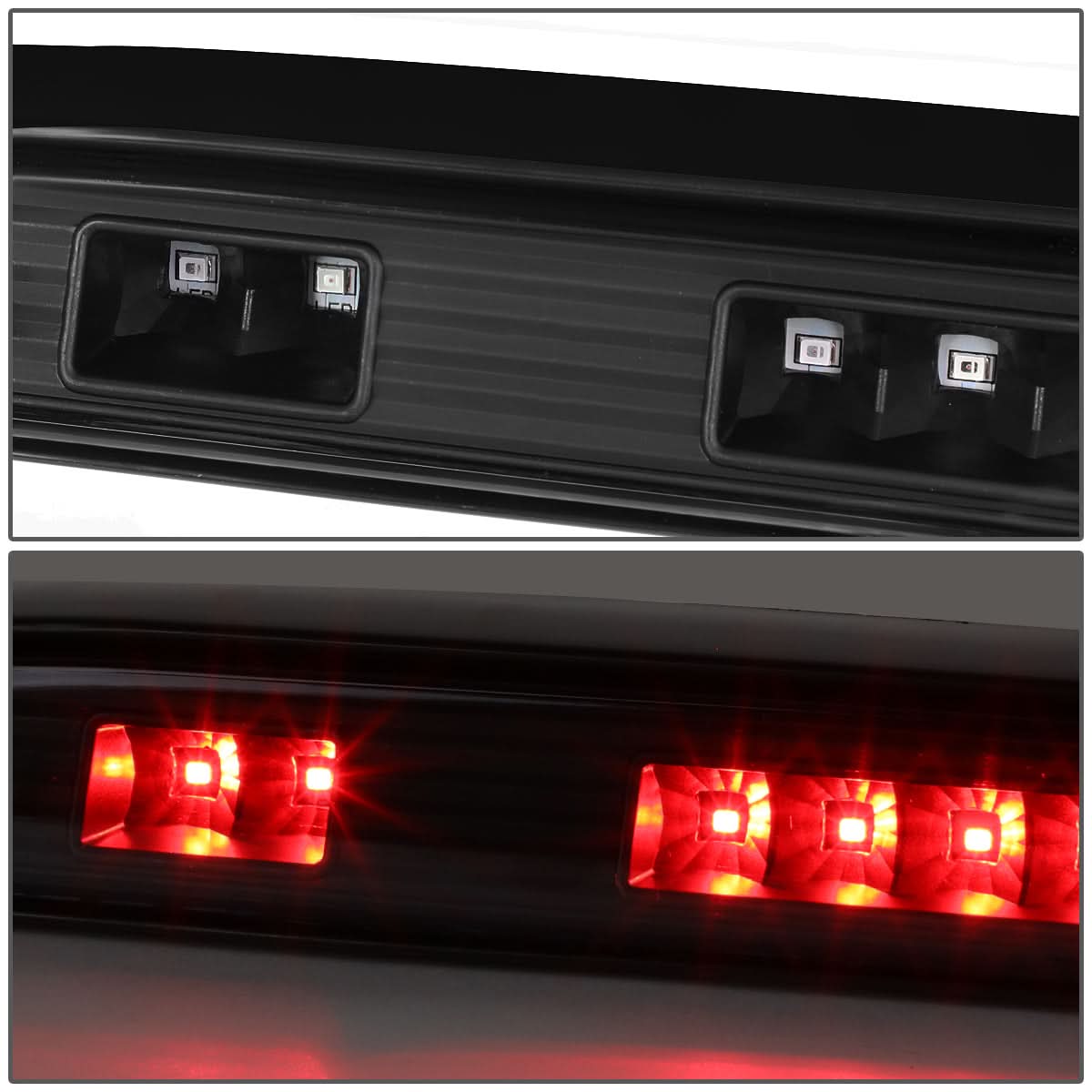 92-97 Ford F-150 Bronco F-250 F-350 LED 3rd Brake Light Black