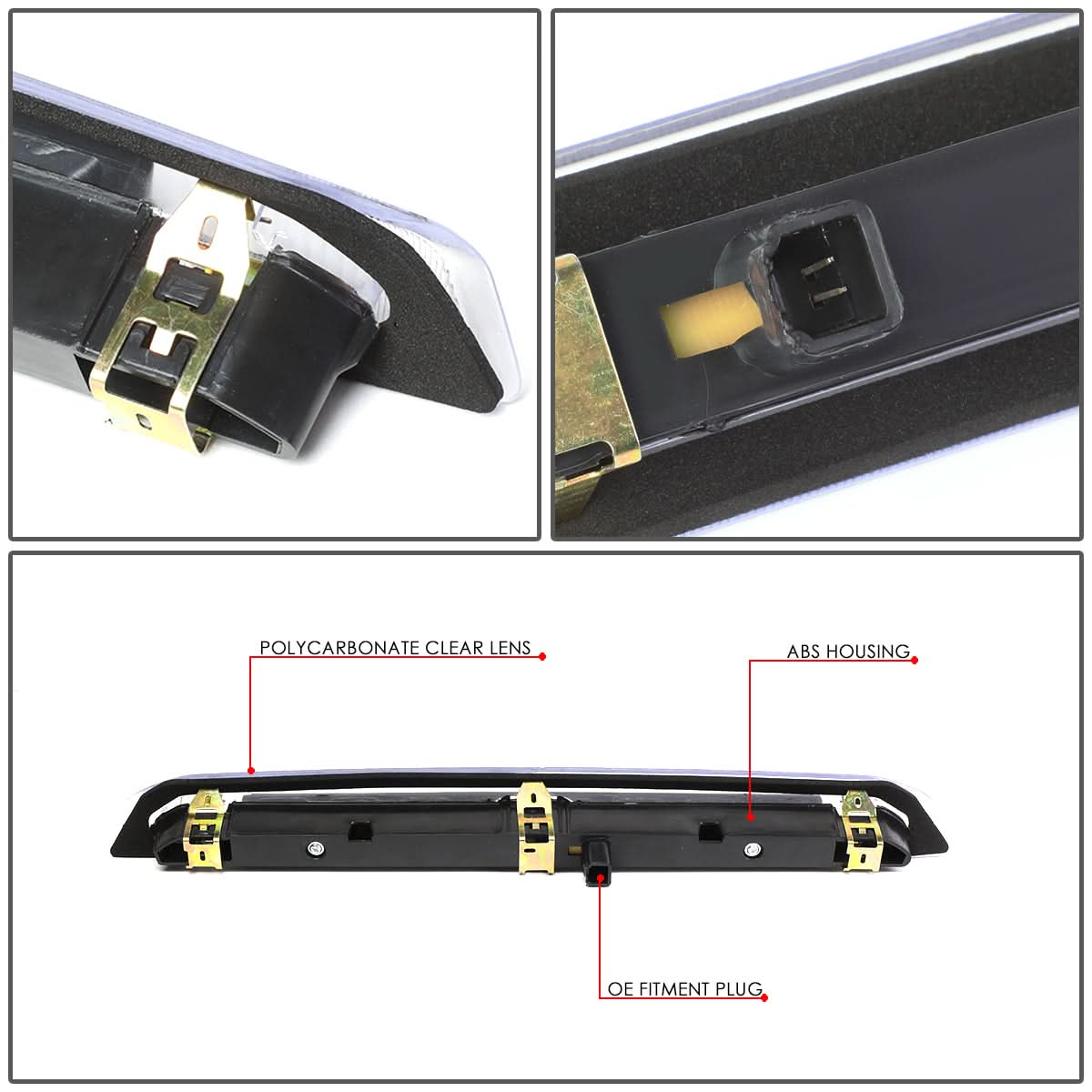 2013-2018 Ford Escape LED 3rd Brake Light - Black