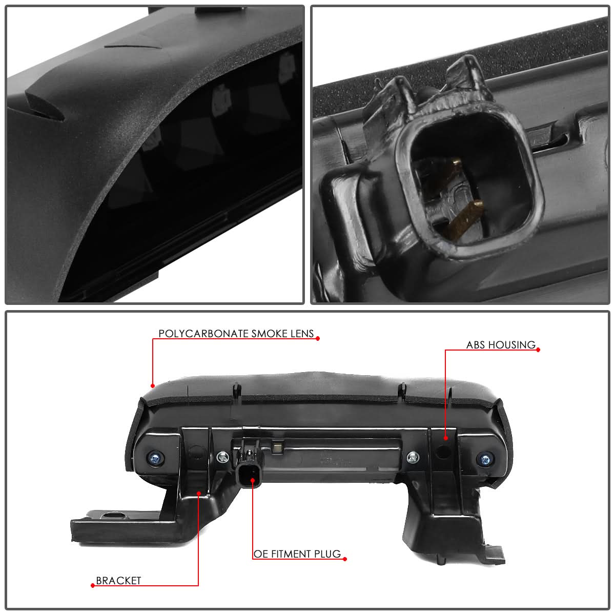 12-18 Ford Flex LED Third Brake Light - Black Smoke