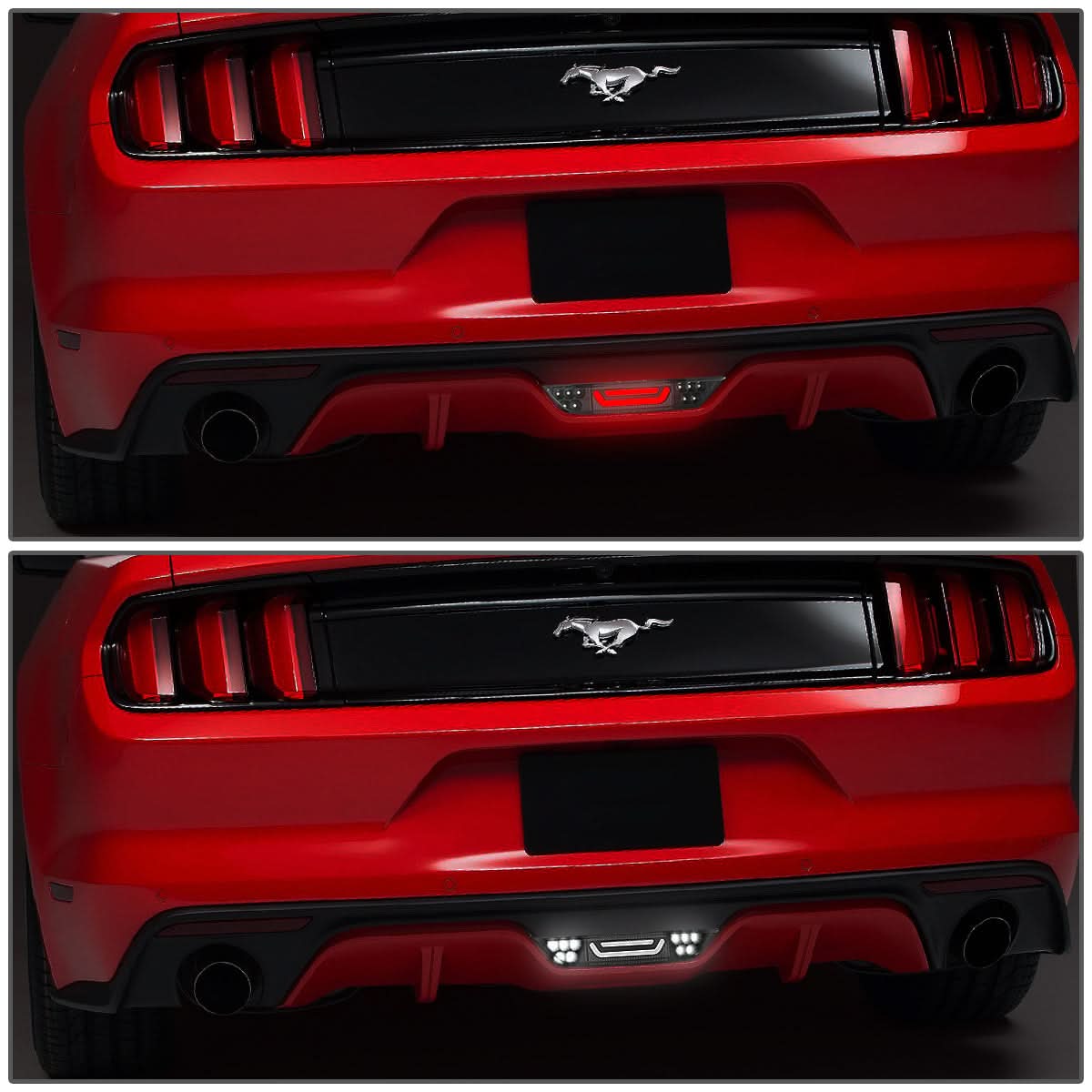 2015-2018 Ford Mustang 3D LED Third Brake Light - Black