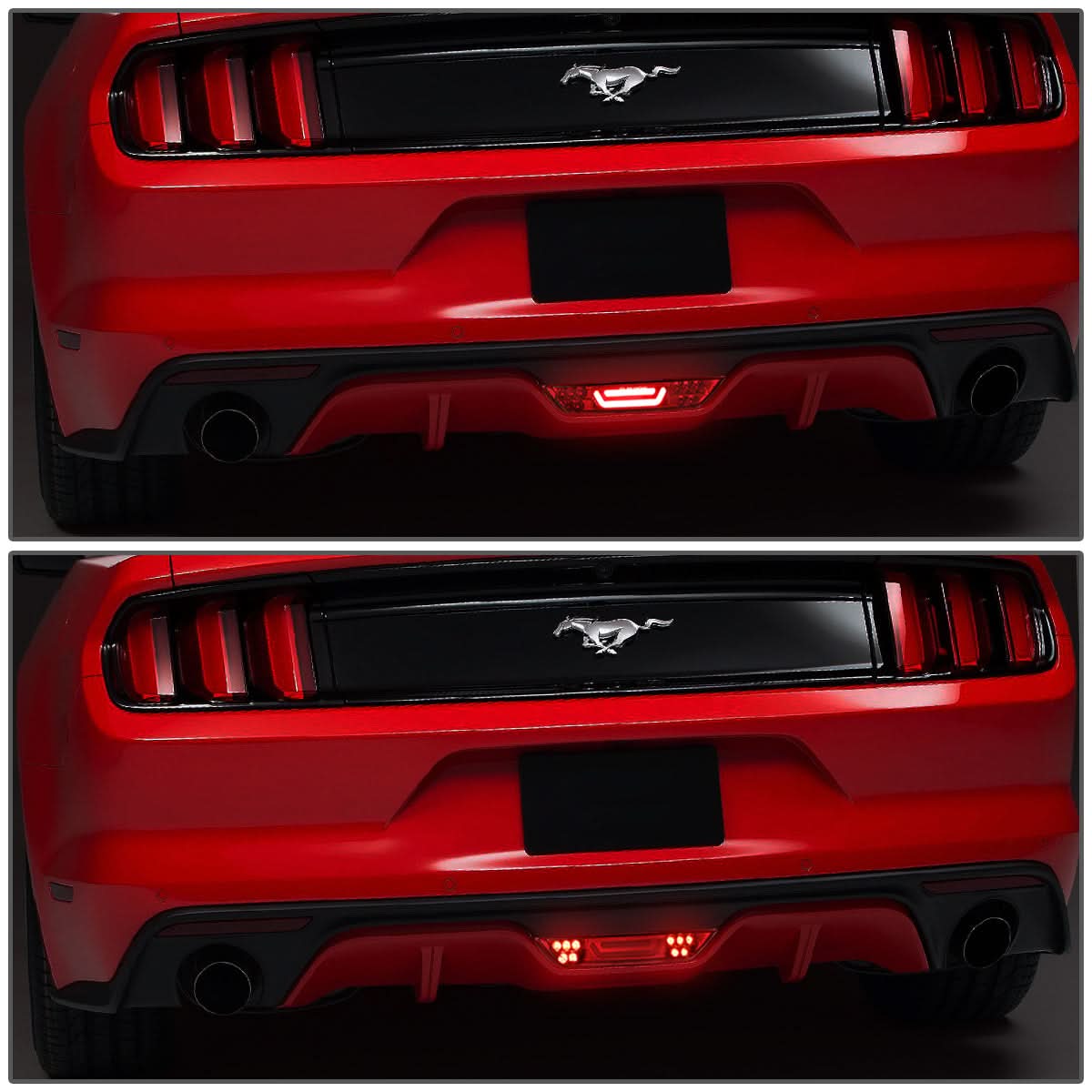 15-18 Ford Mustang 3D LED Third Brake Light - Red