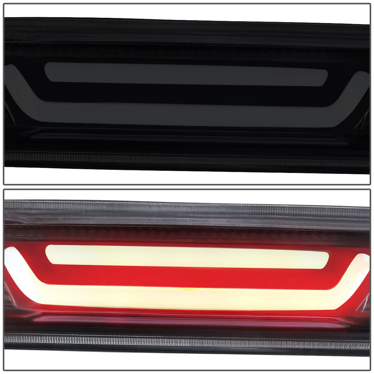 07-14 Chevrolet Silverado GMC Sierra 3D LED Third Brake Light Black