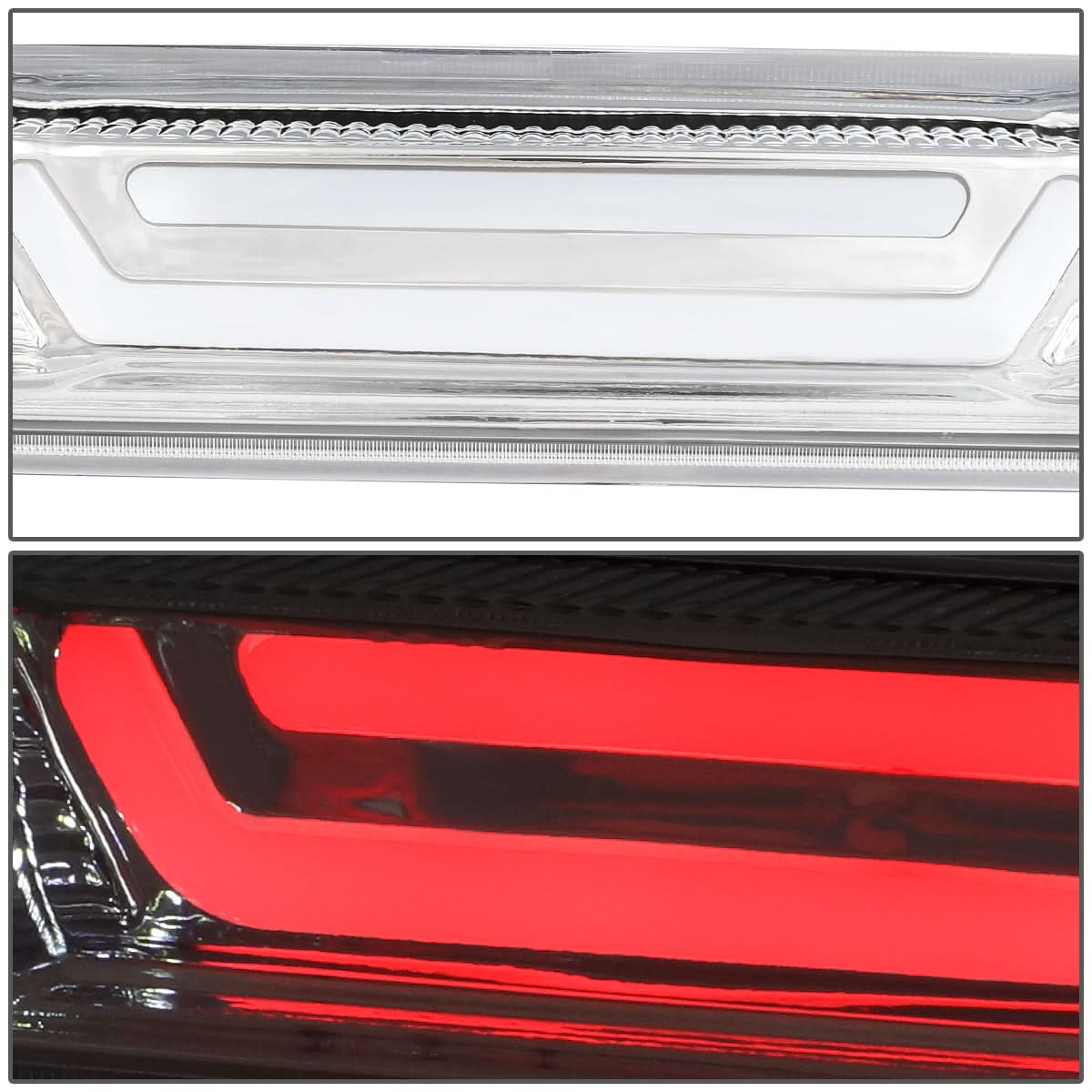 07-14 Chevrolet Silverado GMC Sierra 3D LED Third Brake Light Chrome