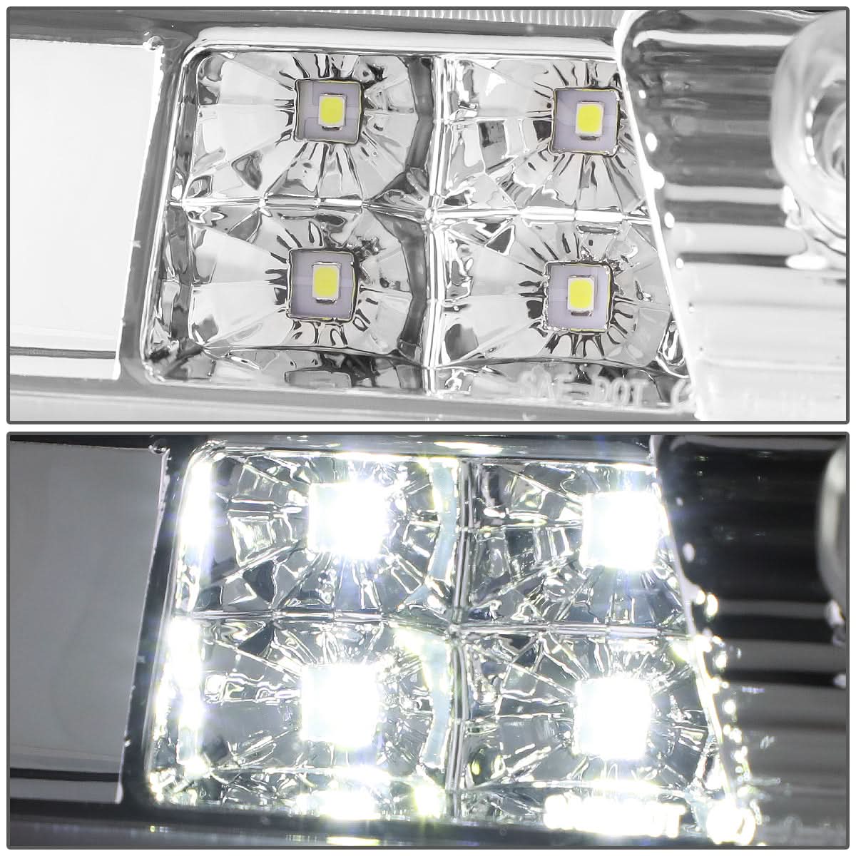 14-20 Chevy Silverado GMC Sierra 3D LED Chrome 3rd Brake Light