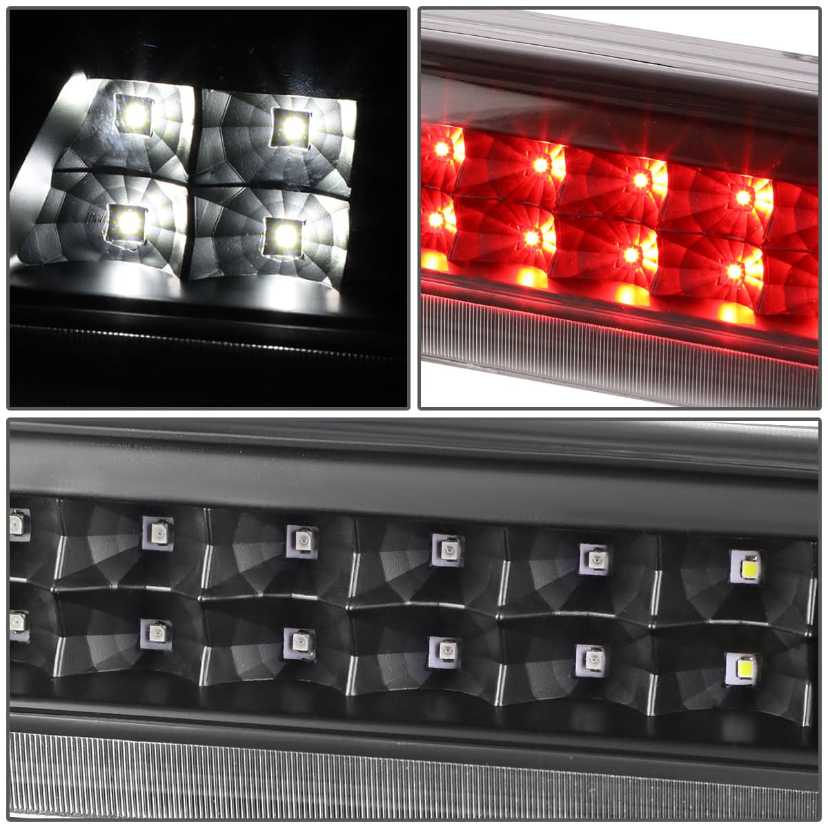 2014-2020 Chevrolet Silverado GMC Sierra LED 3rd Brake Light Black