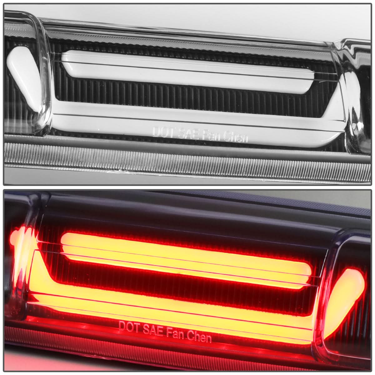 99-07 Chevy Silverado GMC Sierra 3D LED Third Brake Light Black