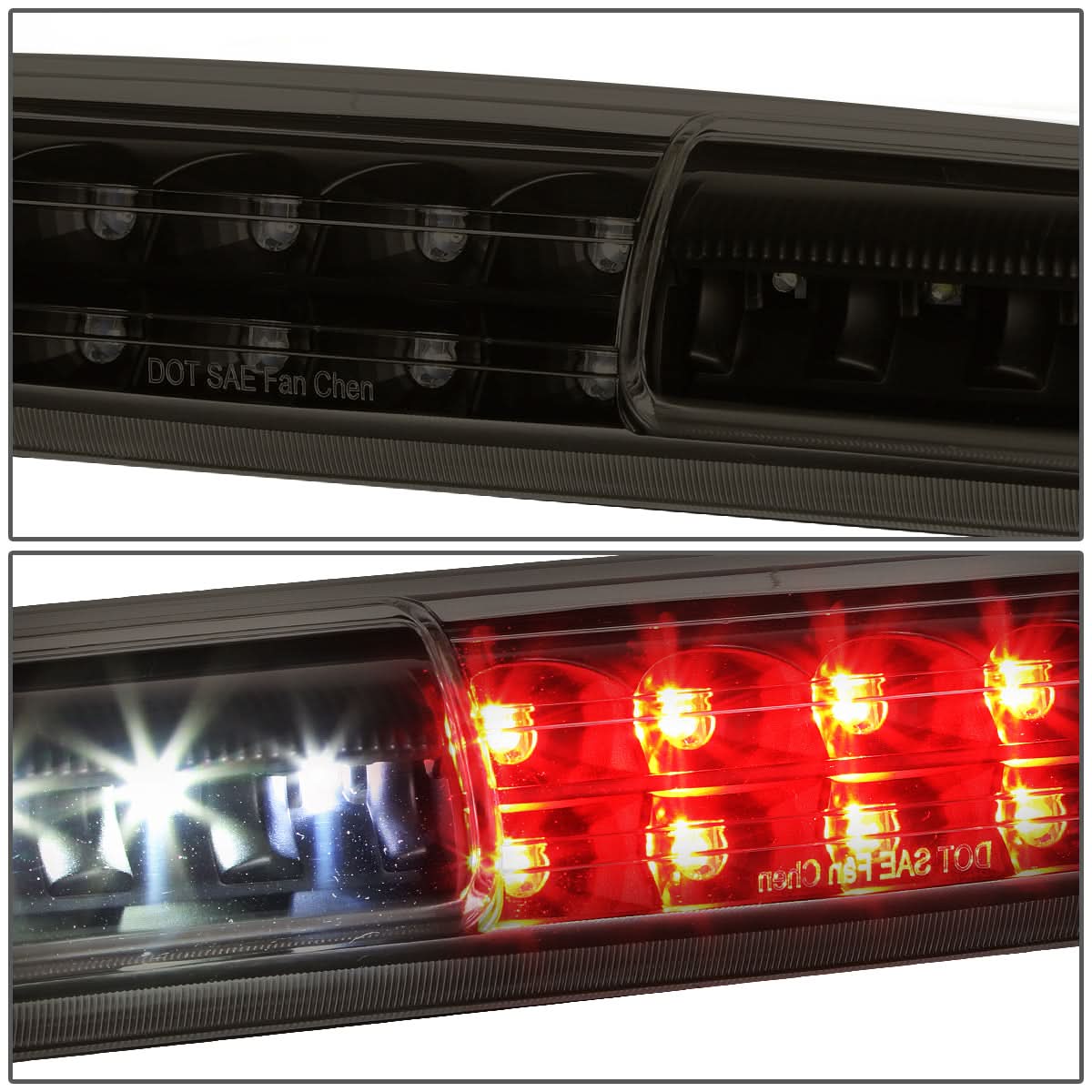 99-07 Chevy Silverado GMC Sierra LED 3rd Brake Light Black Smoke