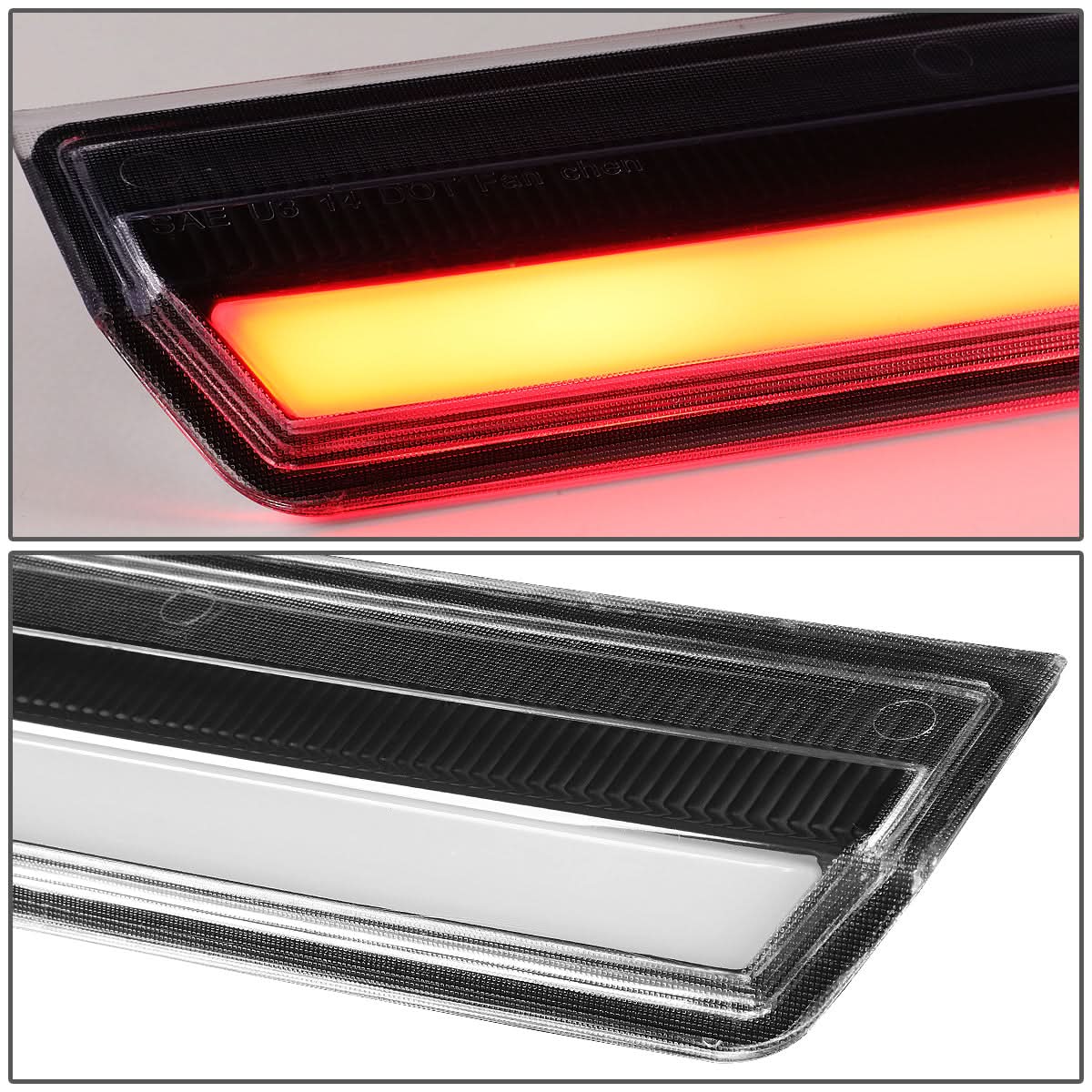 2015-2020 Chevrolet Tahoe Suburban 3D LED Third Brake Light Black