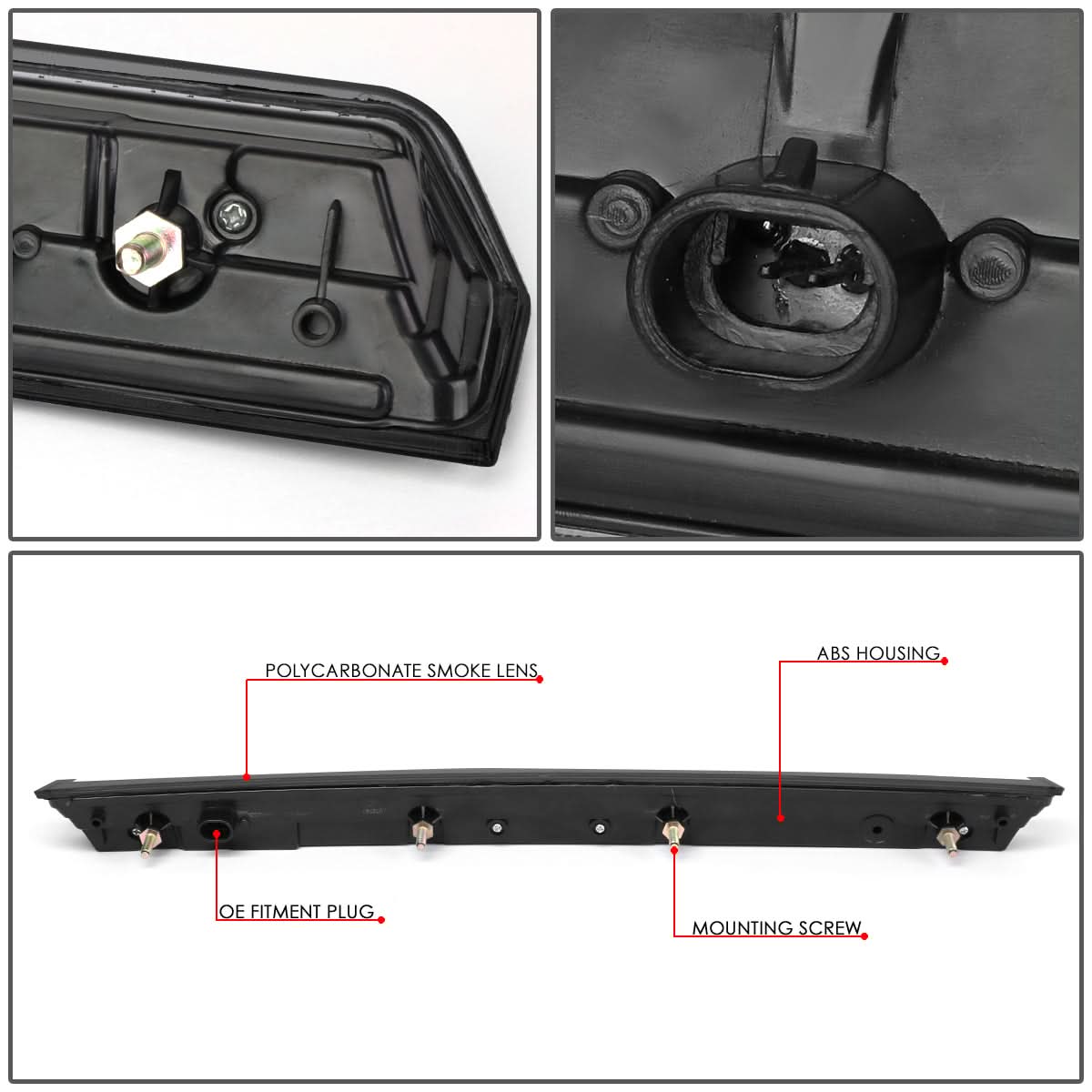 2015-2020 Chevrolet Tahoe / Suburban LED 3rd Brake Light - Black/Smoke