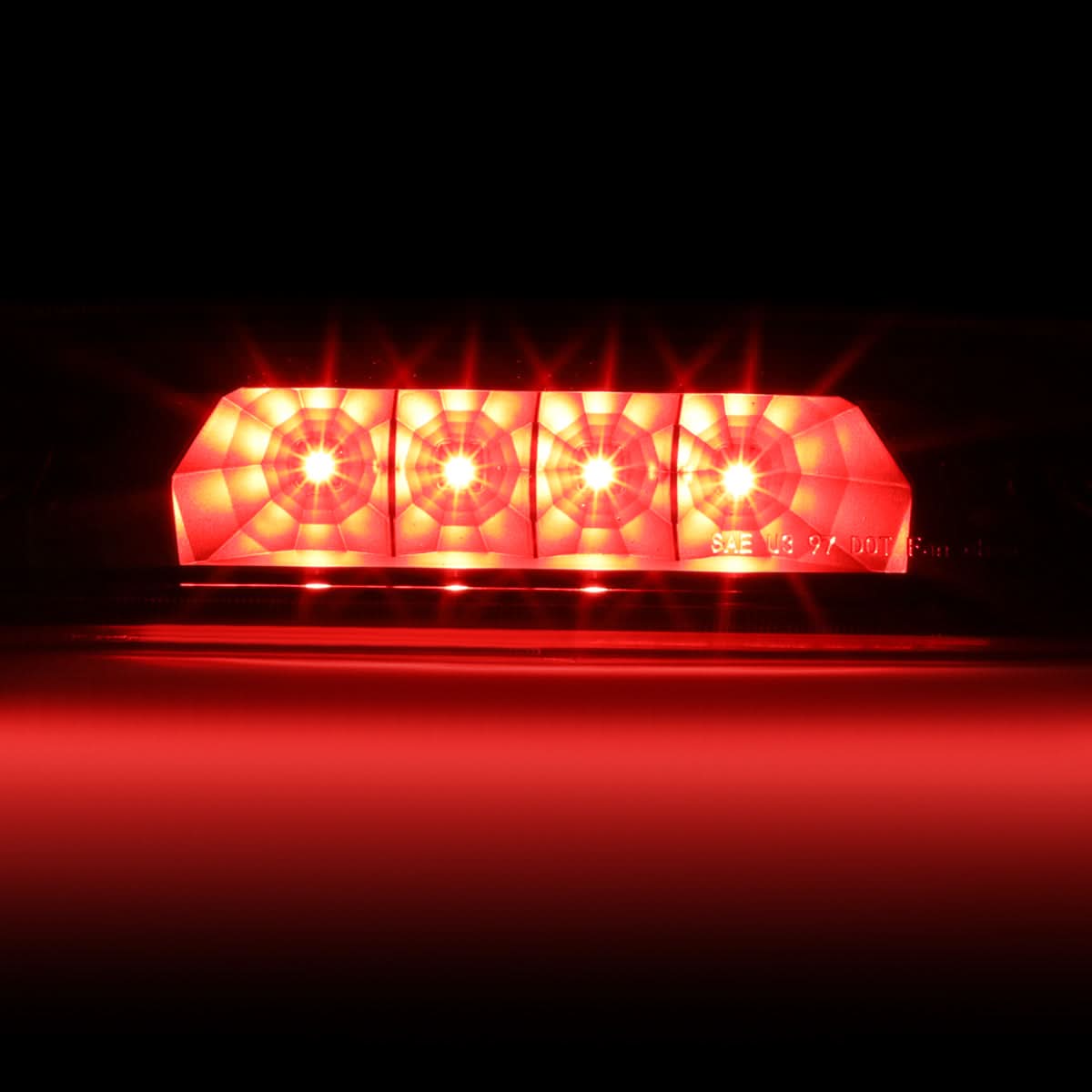 97-01 Jeep Cherokee LED 3rd Brake Light - Black